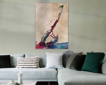 Surfer Sport Kunst #Surfer #Sport von JBJart Justyna Jaszke