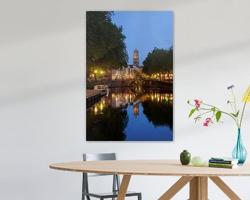 Zandbrug, Oudegracht en Domtoren in Utrecht van Donker Utrecht