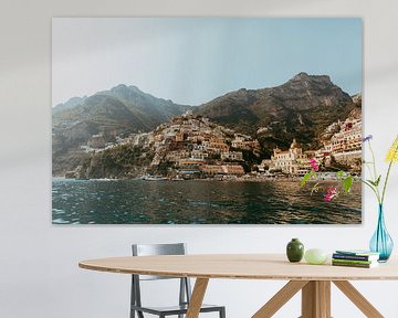 Endless summer - Positano Italië vanaf de Middellandse zee | Amalfikust van sonja koning