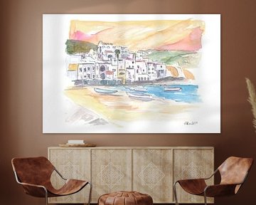 Herrlicher Blick auf den Hafen von Ischia bei strahlendem Sonnenschein von Markus Bleichner