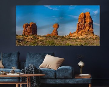 Balenced Rock in Arches National Park, Moab, Utah van Henk Meijer Photography