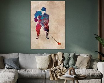 Hockeyspieler #Hockey #Sport von JBJart Justyna Jaszke