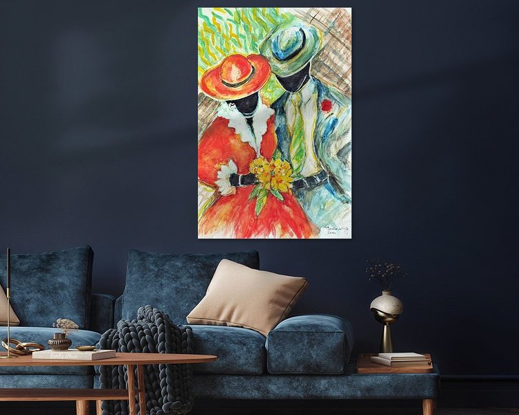 Example of the artwork in a room