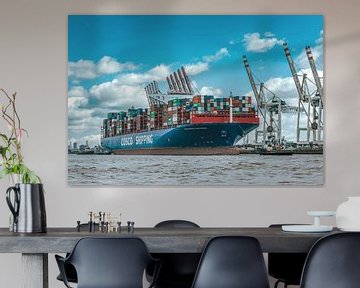 Hamburg - Containerschip aan de kade van Sabine Wagner
