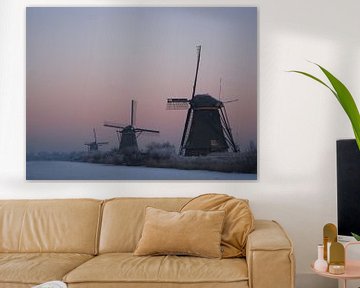 Mill in Kinderdijk Holland by Saskia Hoks