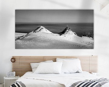 Duinen en zee in zwart-wit van Sascha Kilmer