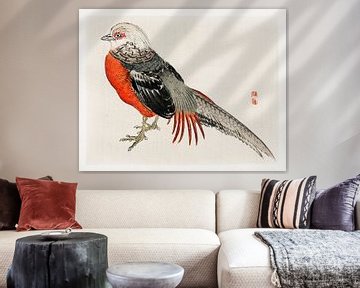 Japanse fazant door Kōno Bairei