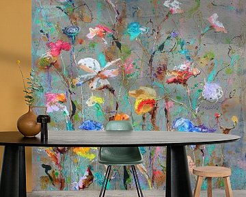 Wild Flowers Flow van Atelier Paint-Ing