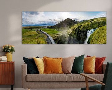 Skogafoss Panorama van Patrick Schwarzbach