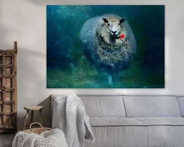 A sheep in love