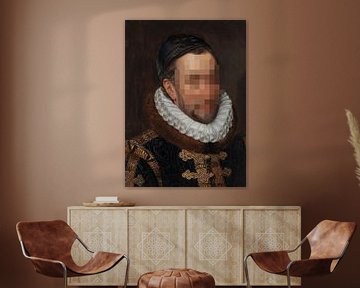 Portret van Willem I, prins van Oranje, Adriaen Thomasz. Key