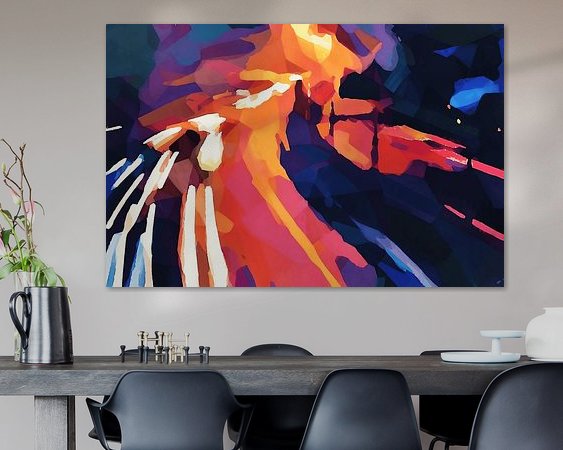 Example of the artwork in a room