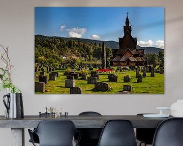 Staafkerk van Heddal, Noorwegen van Adelheid Smitt