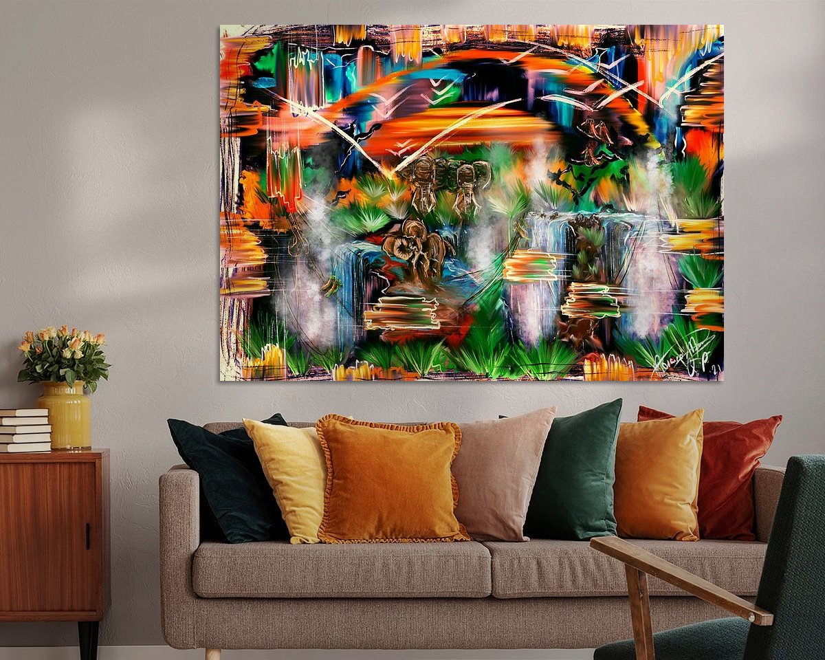 Example of the artwork in a room