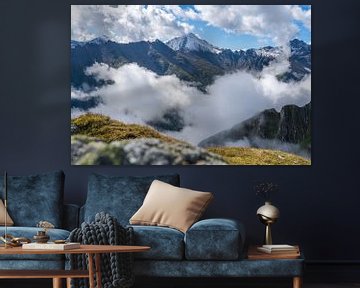 Wolken in den Bergen bei Samnaun von Greenfield Visuals