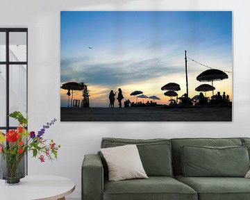 Soirée d'été ; plage de Noordwijk sur Jeanette van Starkenburg