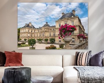 Blick auf den Luxemburggarten mit Schloss  in Paris von Rico Ködder