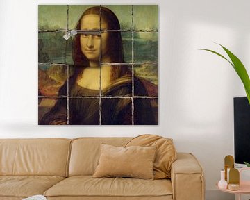 Mona Lisa - The Bad Tiling Edition van Marja van den Hurk