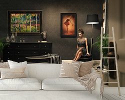 Example of the artwork in a room