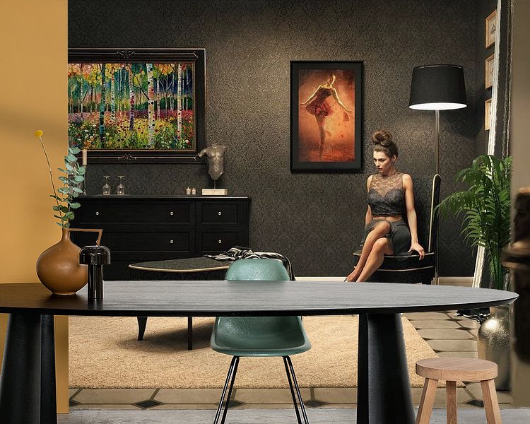 Example of the artwork in a room