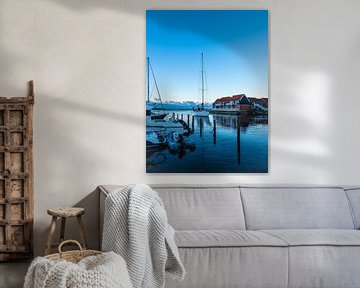 View of the harbour of Klintholm Havn in Denmark by Rico Ködder