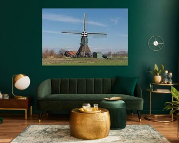 Botersloot mill in Noordeloos by Beeldbank Alblasserwaard