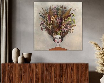 Des fleurs dans mes pensées (nr.2021-05) sur Kris Stuurop