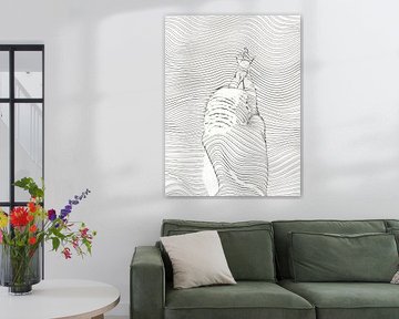 Abstract portrait woman