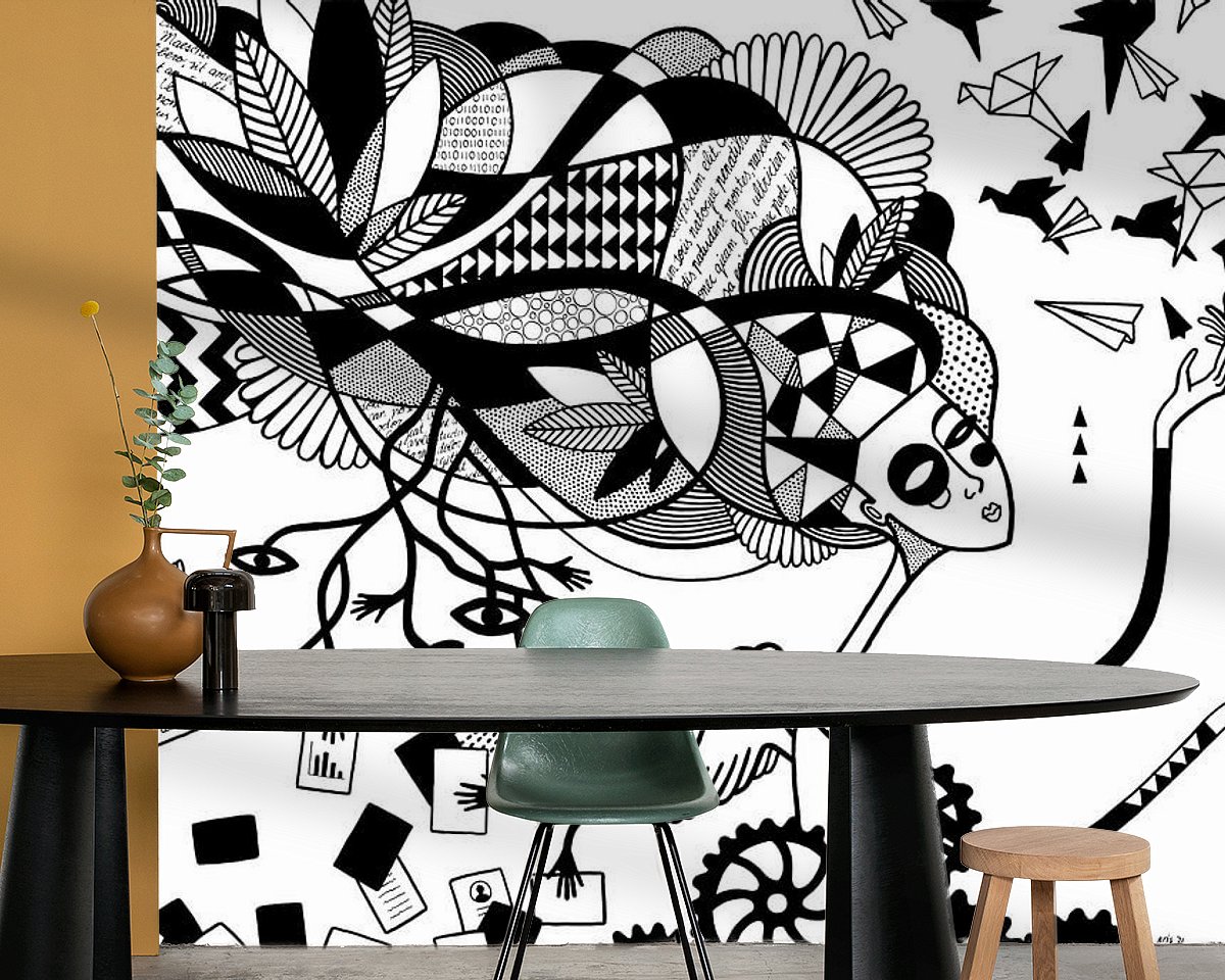 Example of the artwork in a room