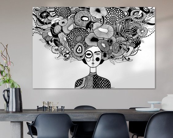 Example of the artwork in a room