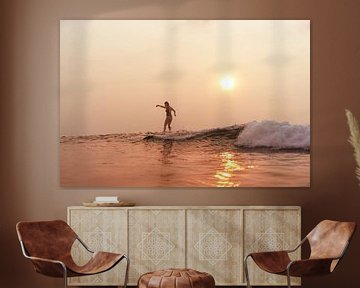Sunset Surf  Slider van Ward Jonkman