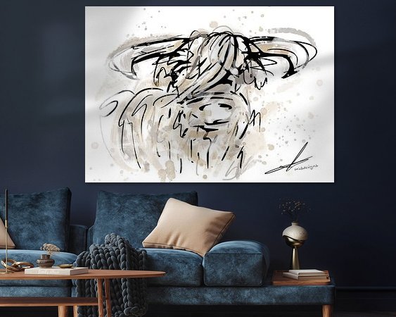 Example of the artwork in a room