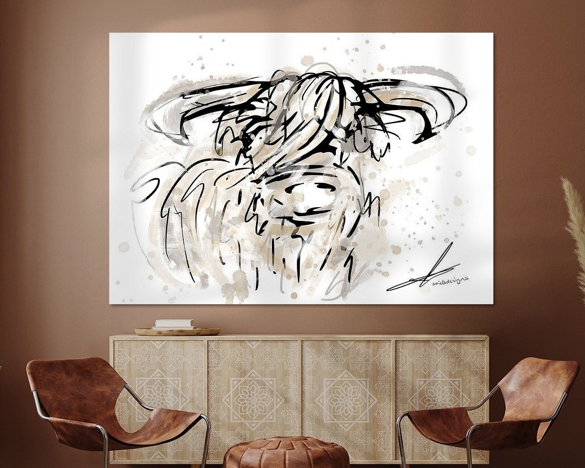 Example of the artwork in a room
