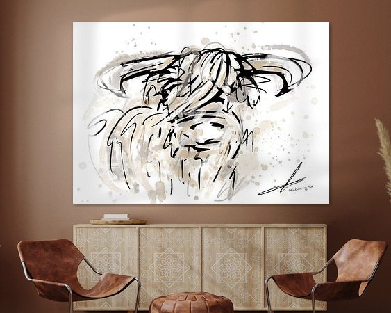 Example of the artwork in a room