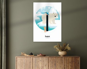 Name poster Ivan by Hannah Barrow