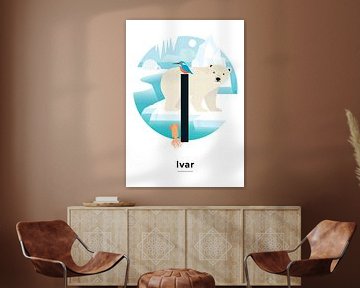 Name poster Ivar by Hannah Barrow