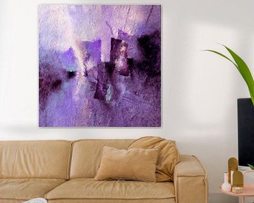 Abstract composition in purple by Annette Schmucker