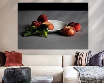 Mooie perziken met mooi contrast erop van Bram van Egmond