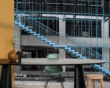 The blue stairs at Strijp-S by Klaartje Majoor