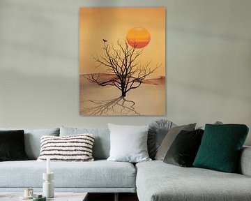 Desert tree by Leon Brouwer