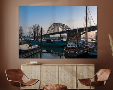 Bridge over river Waal near Nijmegen by Patrick Verhoef