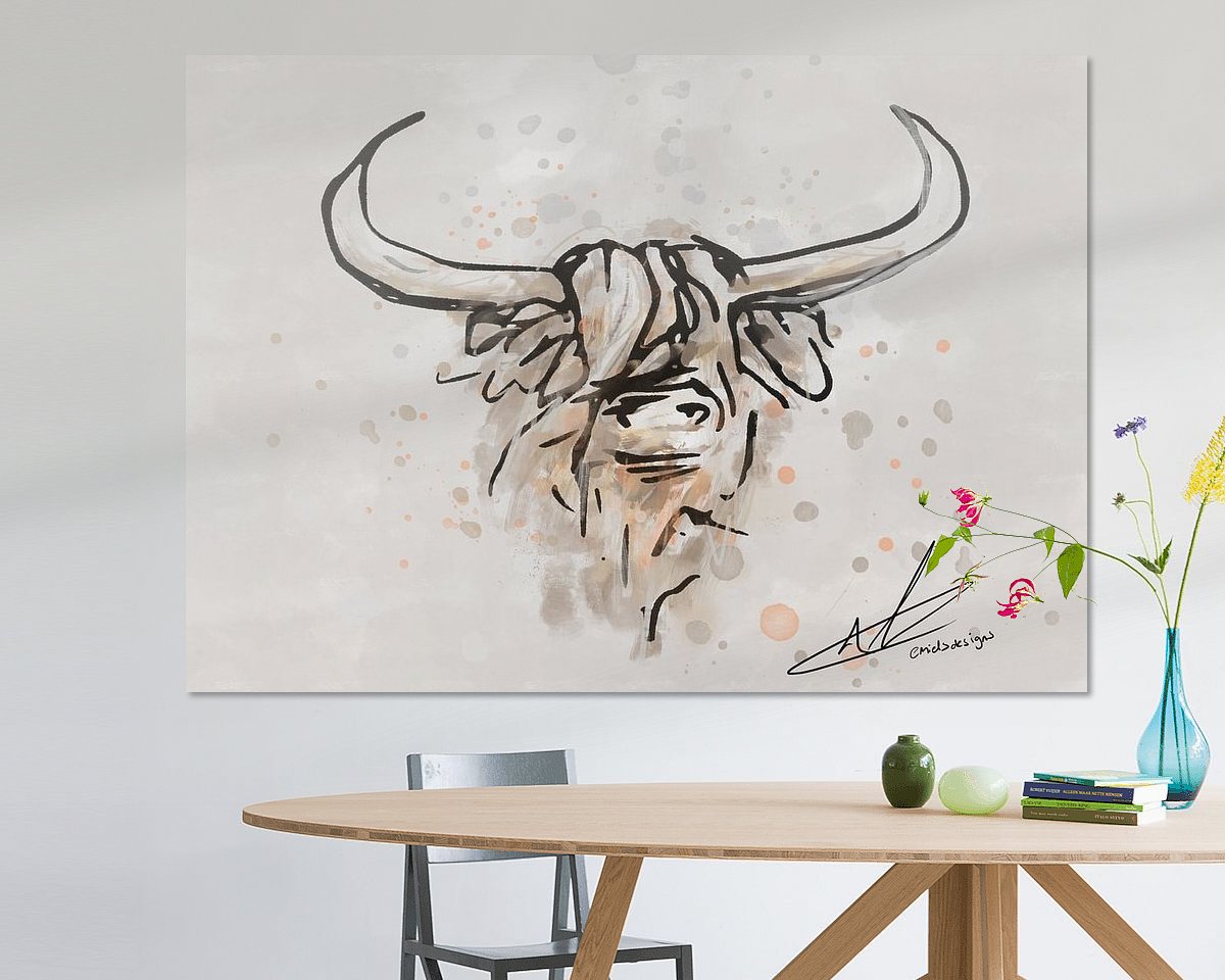 Example of the artwork in a room