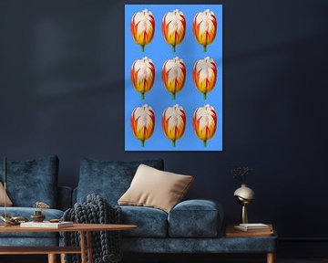 Tulpen im Muster von StudioMaria.nl
