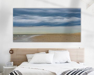 Nuages d'orage à la plage sur Sjoerd van der Wal Photographie