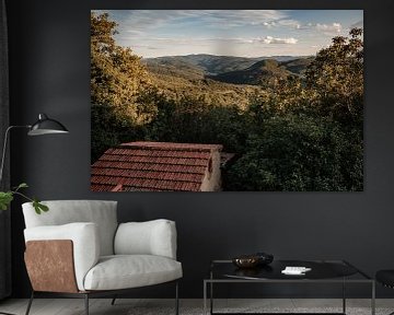 Vue sur la campagne toscane sur Anouk Strijbos