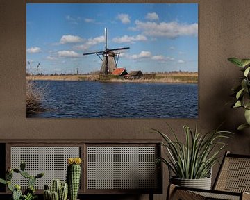 Moulin à paysage néerlandais Kinderdijk