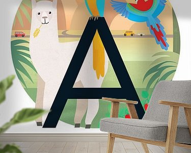 Example of the artwork in a room