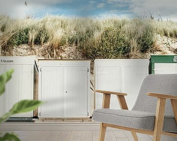 Beach cottages in Zoutelande by Patrycja Polechonska