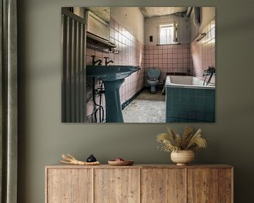 Small Bathroom in a Derelict Farmhouse by Art By Dominic