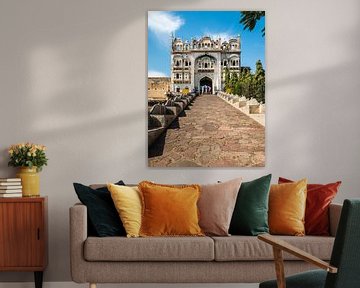 Entrance to the Darga of Kammarudin Shah. Tomb and mosque by Theo Molenaar